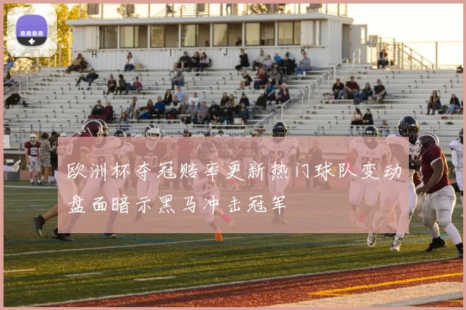 欧洲杯夺冠赔率更新热门球队变动盘面暗示黑马冲击冠军